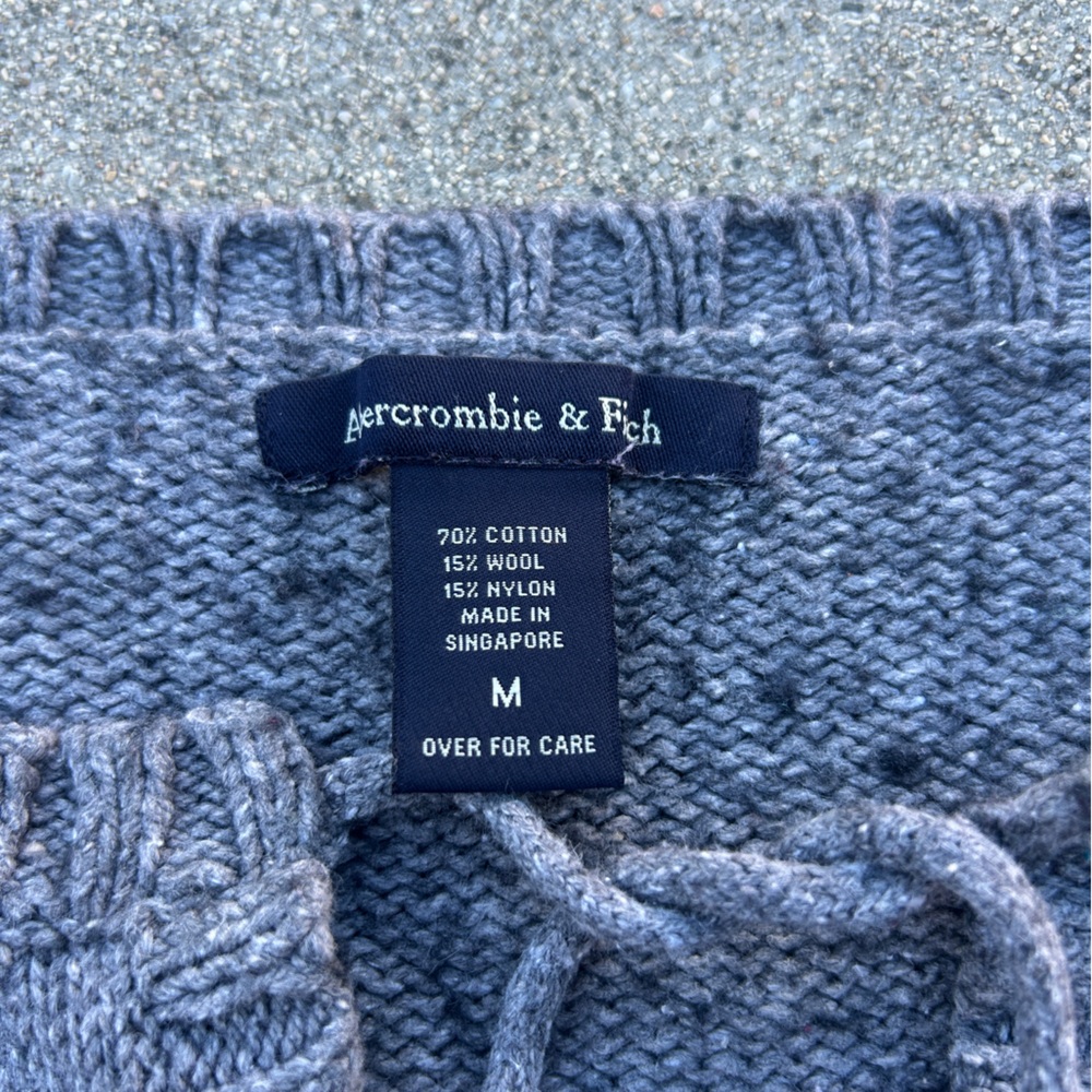 Abercrombie & Fitch Cotton Wool Blend Pullover Sweater Women Size Medium - Picture 7 of 11
